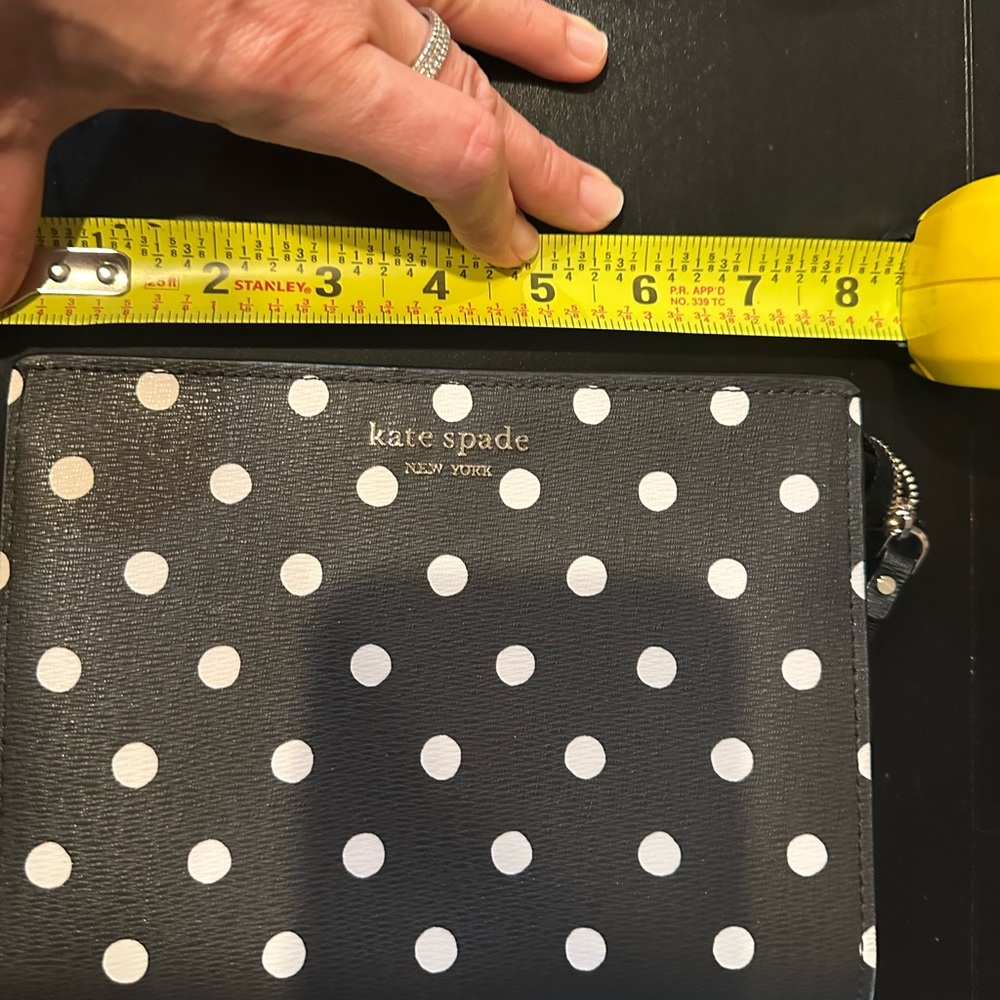 kate spade Black and White Polka Dot Wristlet - Picture 5 of 5